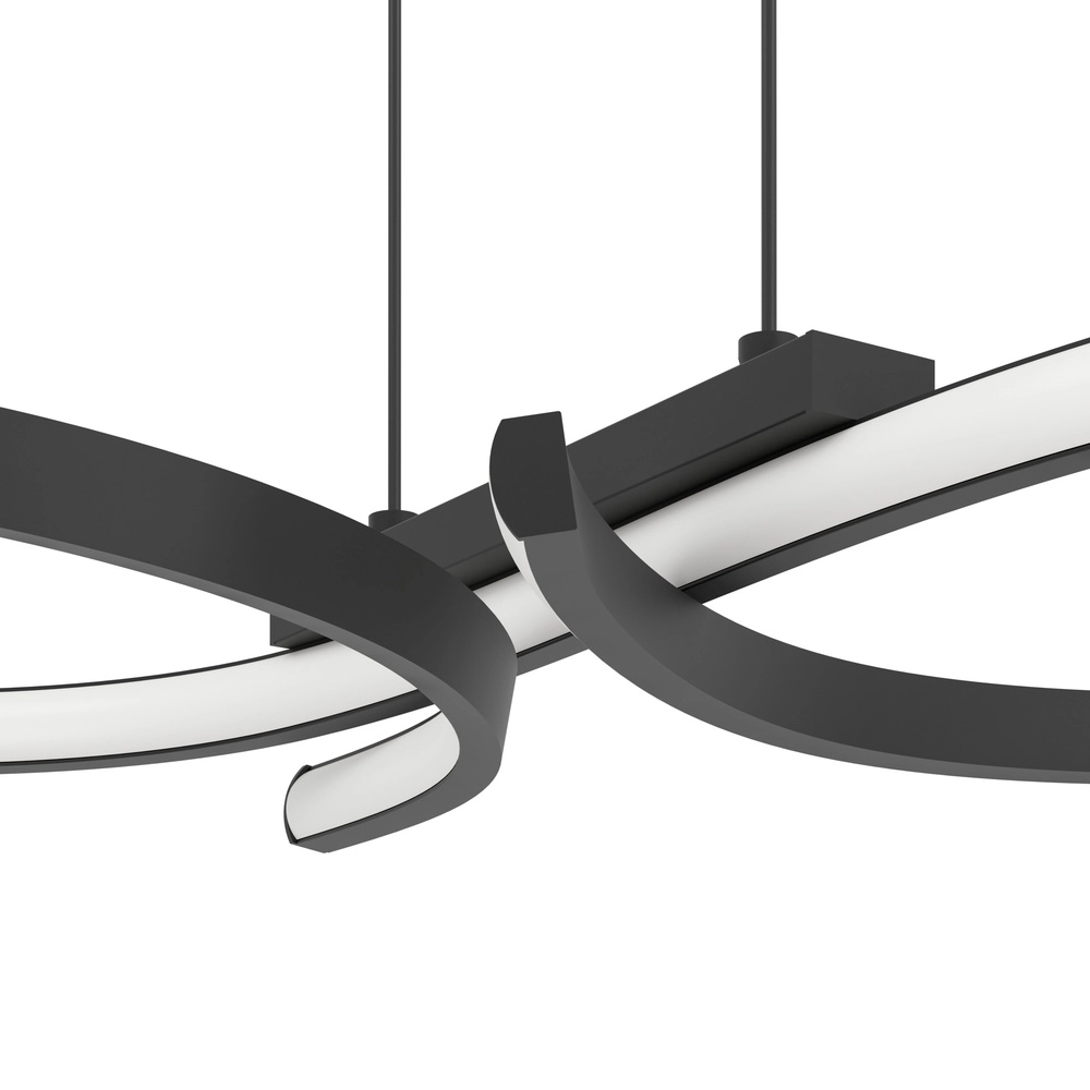 Moderne LED-Wandlampe Serpins 66 cm – Schwarz Eglo 9008606313662