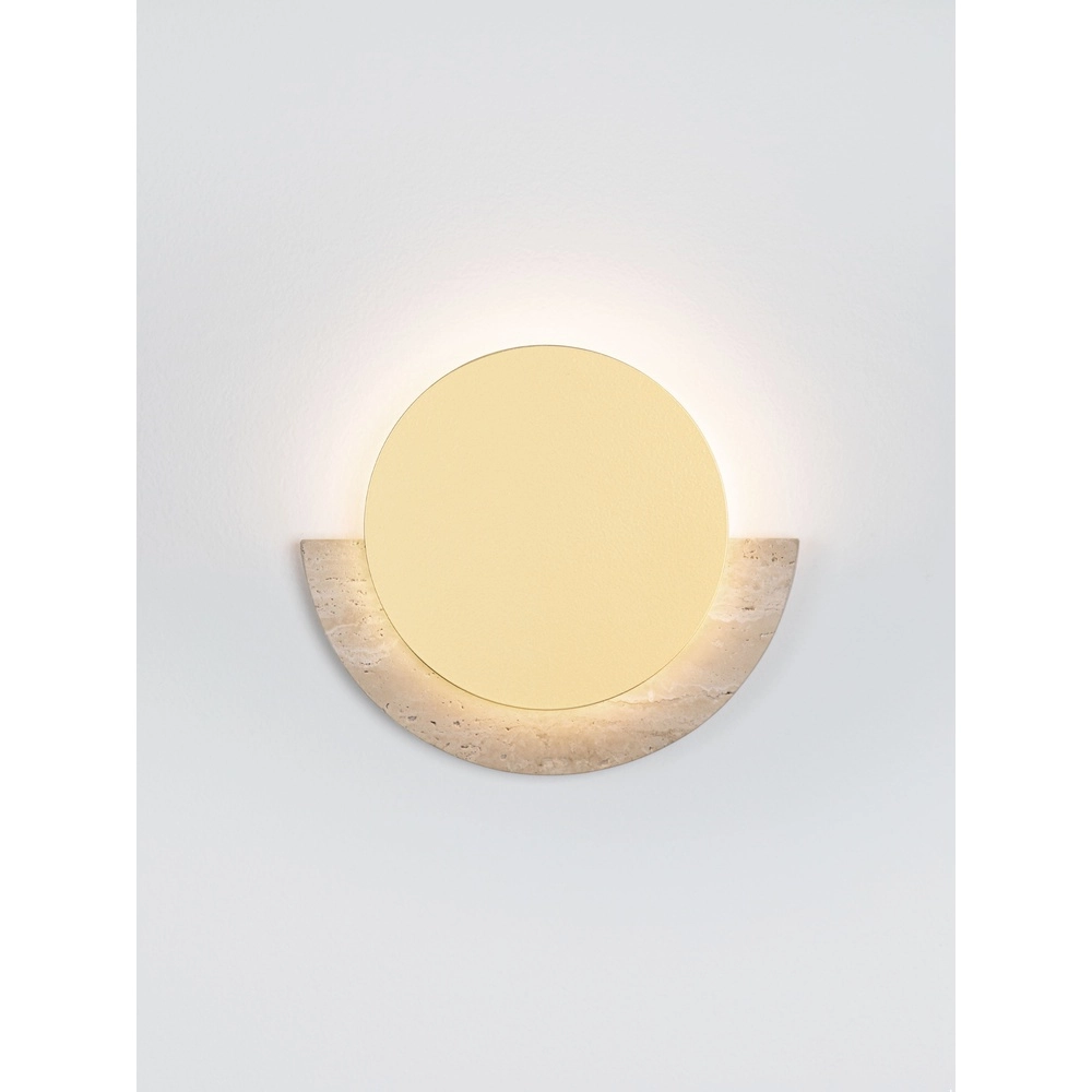 Design-Wandlampe Molli Travertin Ø 17 cm Lyora 5212063501300