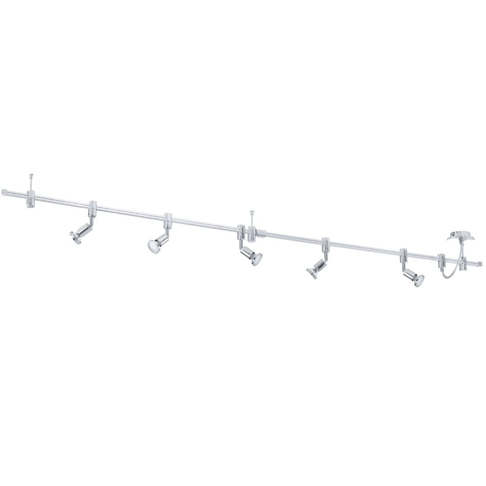 LED-Deckenspot Vilanova 5x3W - 3000K - 200cm Chrom Eglo 9002759933593