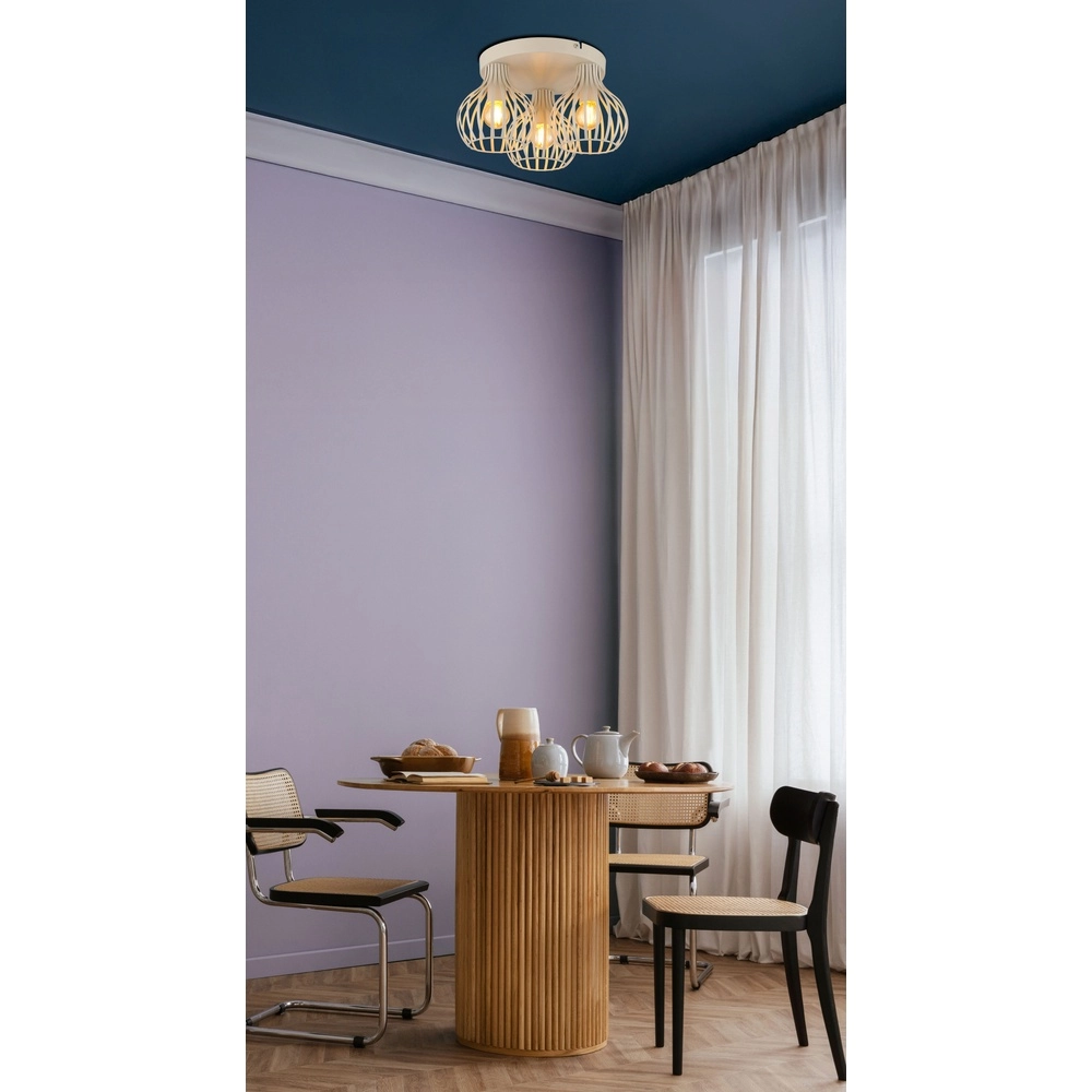 Deckenlampe 3-Leuchten Mateo Sandbraun Globo 9007371575244