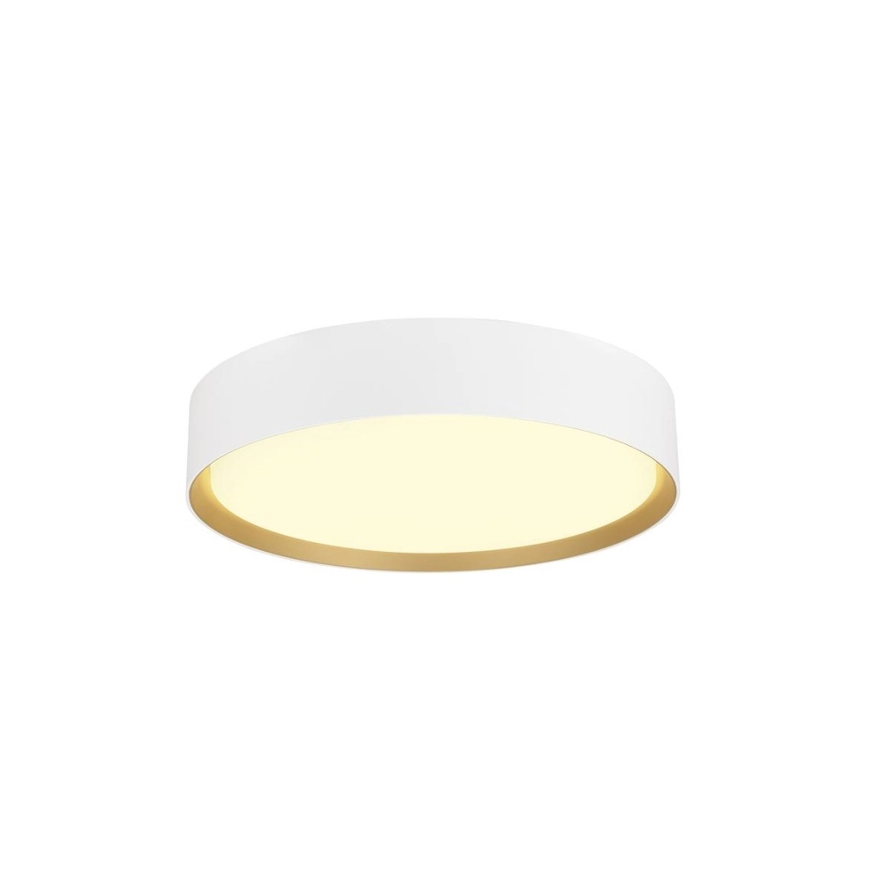 Deckenlampe Decona Ø 30cm weiß mit gold - 3000K/4000K
