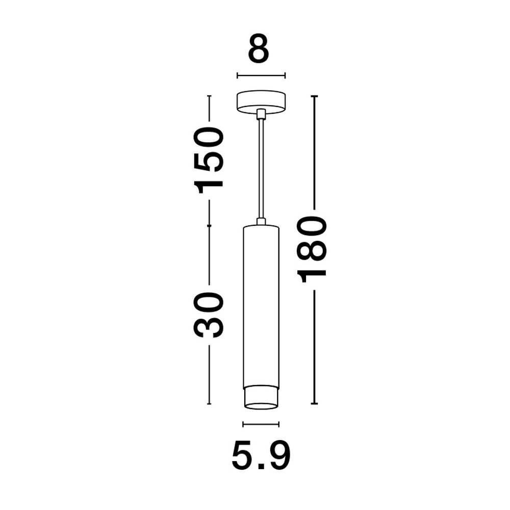 Pendelleuchte Pongo M Single 30cm schwarz mit gold Lyora 5212017430328