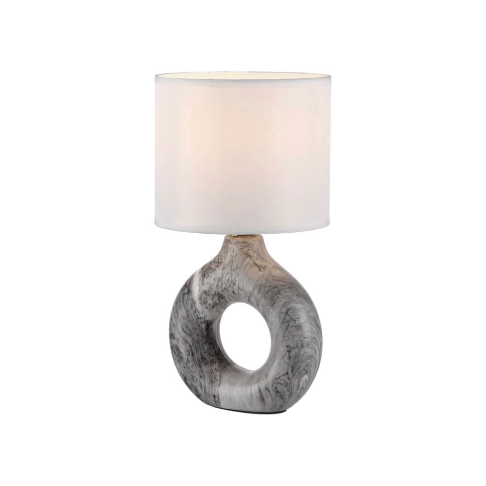 Tischlampe Carara grau