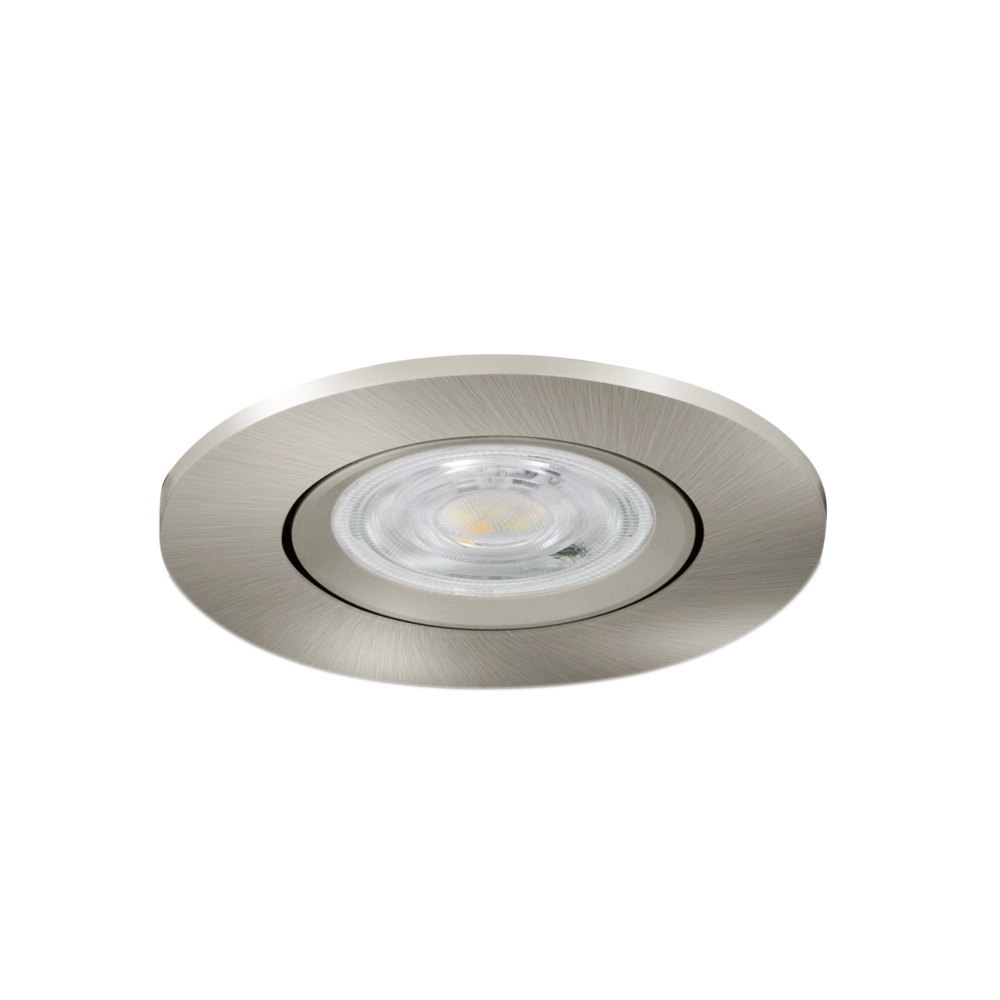 Einbaustrahler Barranco nickel Ø 8,4cm IP44 - 3000K Eglo 9008606359172