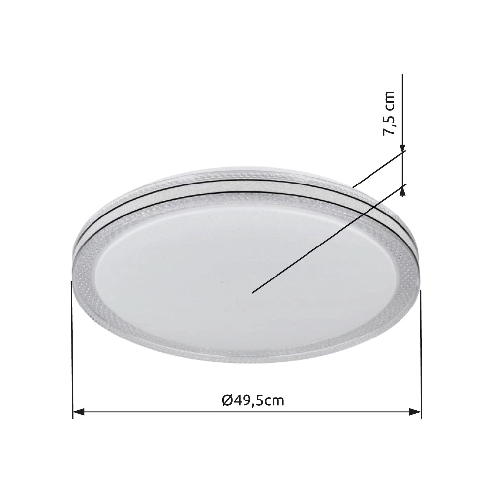 Deckenlicht Veleno weiße Ø 49,5 cm Globo 9007371455492