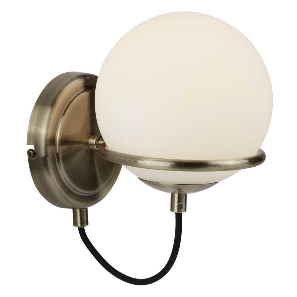 Wandlampe Sphere mit Glaskugel