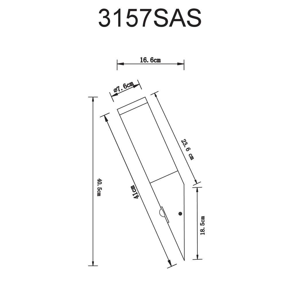 Außenlampe Boston Anthrazit mit Rauch und Sensor Globo 9007371439720