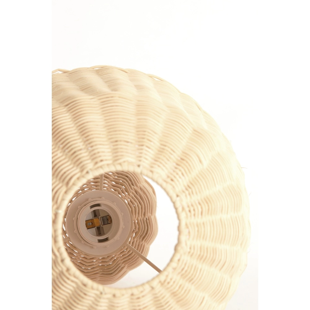 Rattan-Tischlampe Mandor Ø 28,5 cm – dunkles Rattan Light & Living 8717807820541