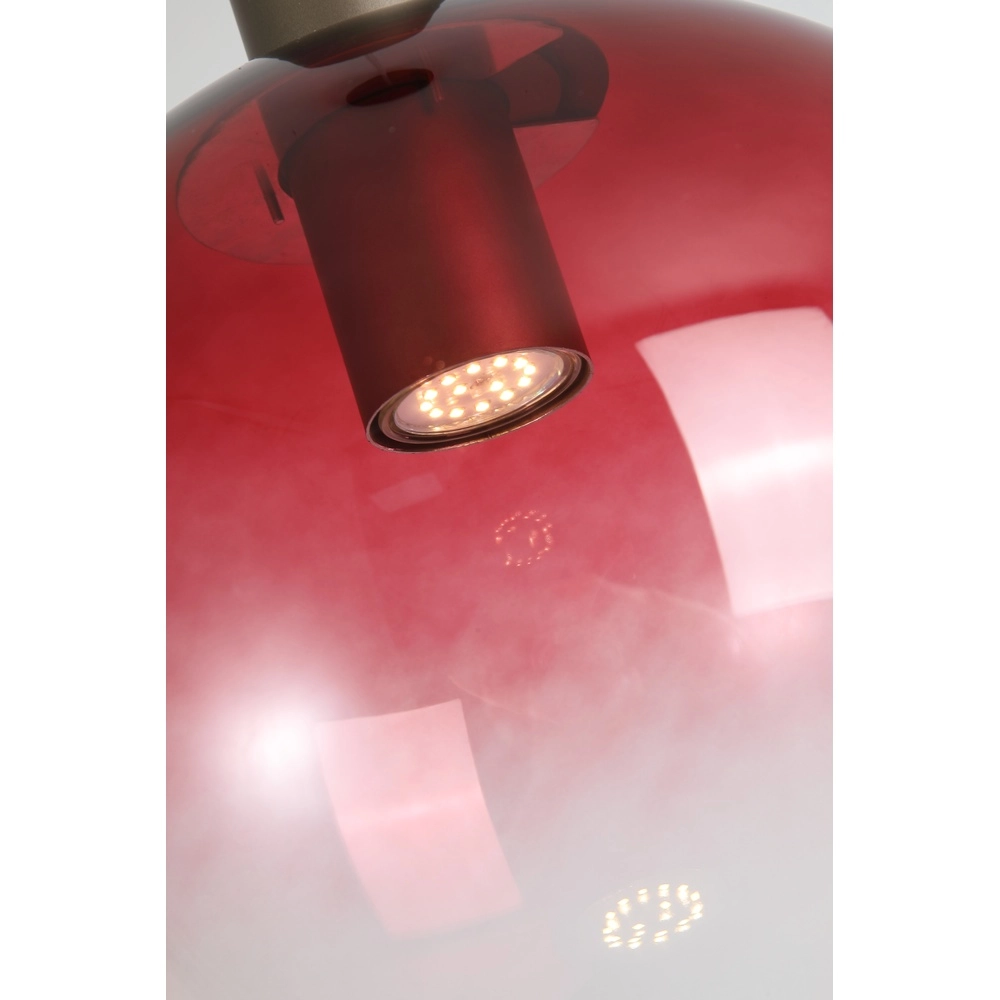 Design-Pendelleuchte Ombre Rotes Glas Searchlight 5053423297835