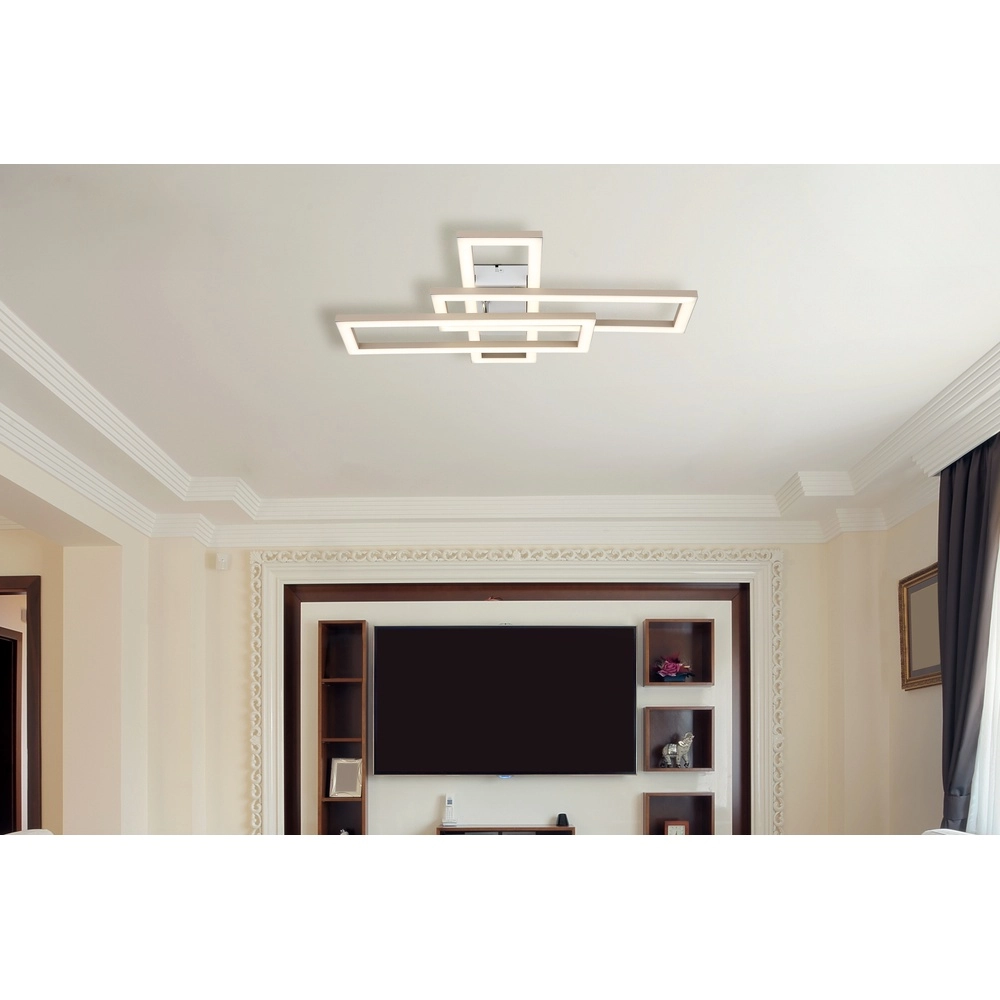 Moderne Deckenleuchte Wilton sandbraun 40cm Globo 9007371575800