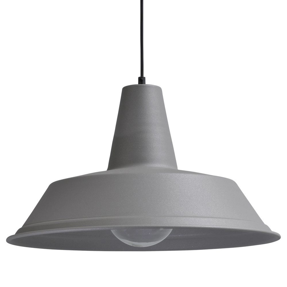 Betongraue Retro-Pendelleuchte Industria 45