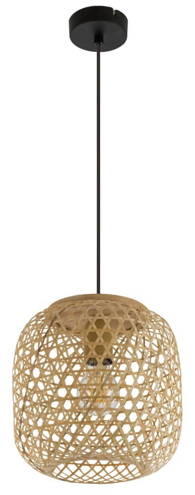 Hängelampe aus Rattan Mirena Ø 23cm Globo 9007371403554