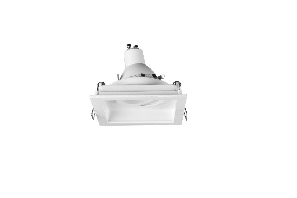 Strahler Kenai GU10 quadratisch weiß Trio 4017807455946