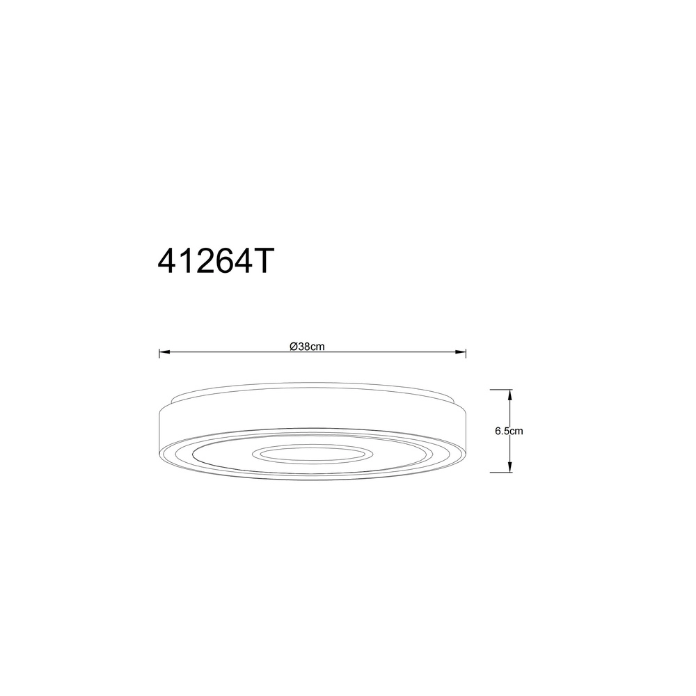 Deckenlicht Astania weißer Ø 38cm Globo 9007371515332