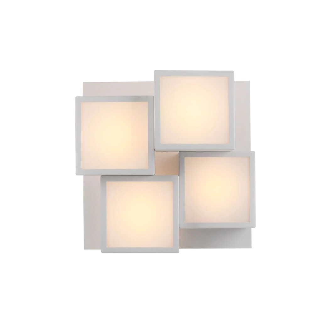 Weiße Deckenleuchte Tetris Weiß Just Light 4043689004545