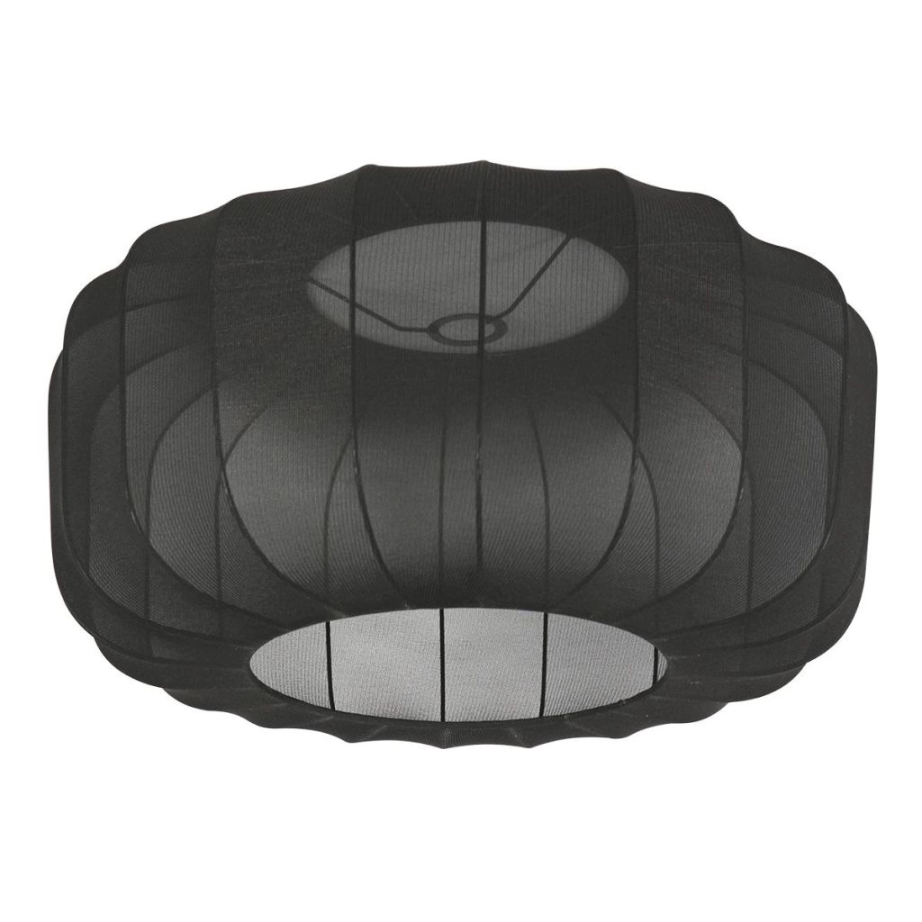 Wandlampe schwarz Vela Lino mit schwarzem Farbton Ø60 cm Steinhauer 8712746182507
