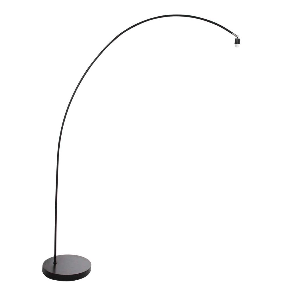 Bogenlampen-Schwarz Solva mit Bambusschatten Ø60 cm Steinhauer 8712746182620