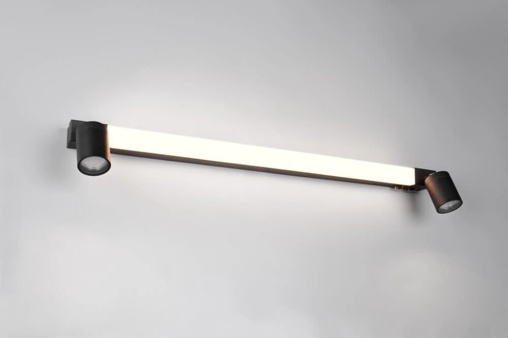Spiegellampe Enrico 90cm - schwarz Trio 4017807615654