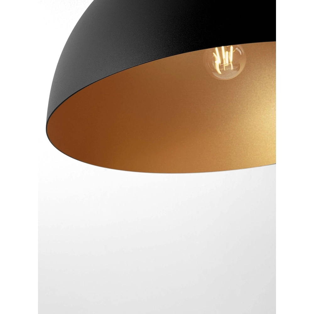 Deckenlampe Onia schwarz mit gold Ø 50cm Lyora 5212017458087