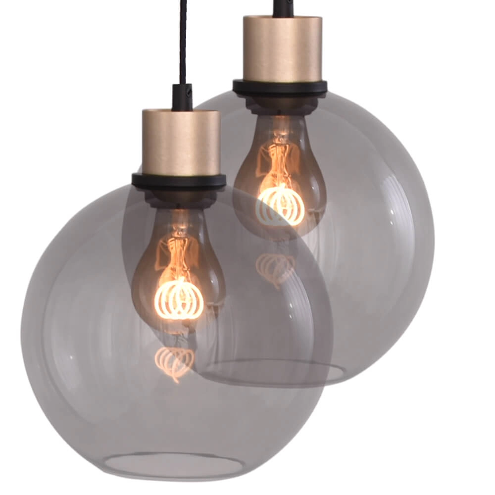 Hängelampe oval Lazise Oval 8x Ø 20cm gold Masterlight 8718121303154