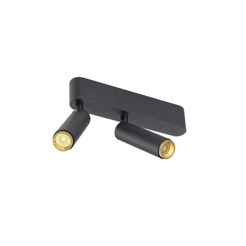 Aufputz-Spot Grip! S 2-flammig schwarz 3000K