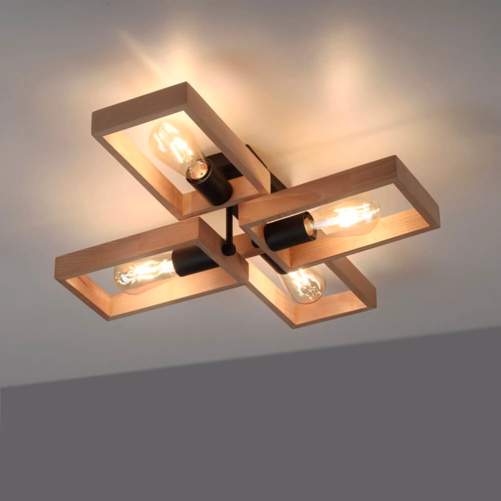 Ländliche Deckenleuchte Franky 4-Licht Just Light 4043689967949
