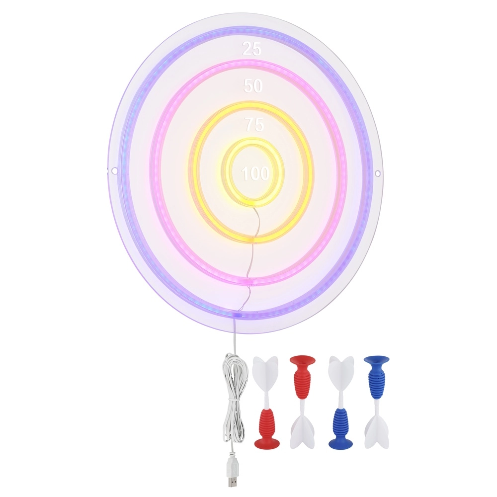Wandlampe Darteri Neon-Dartscheibe Globo 9007371583546
