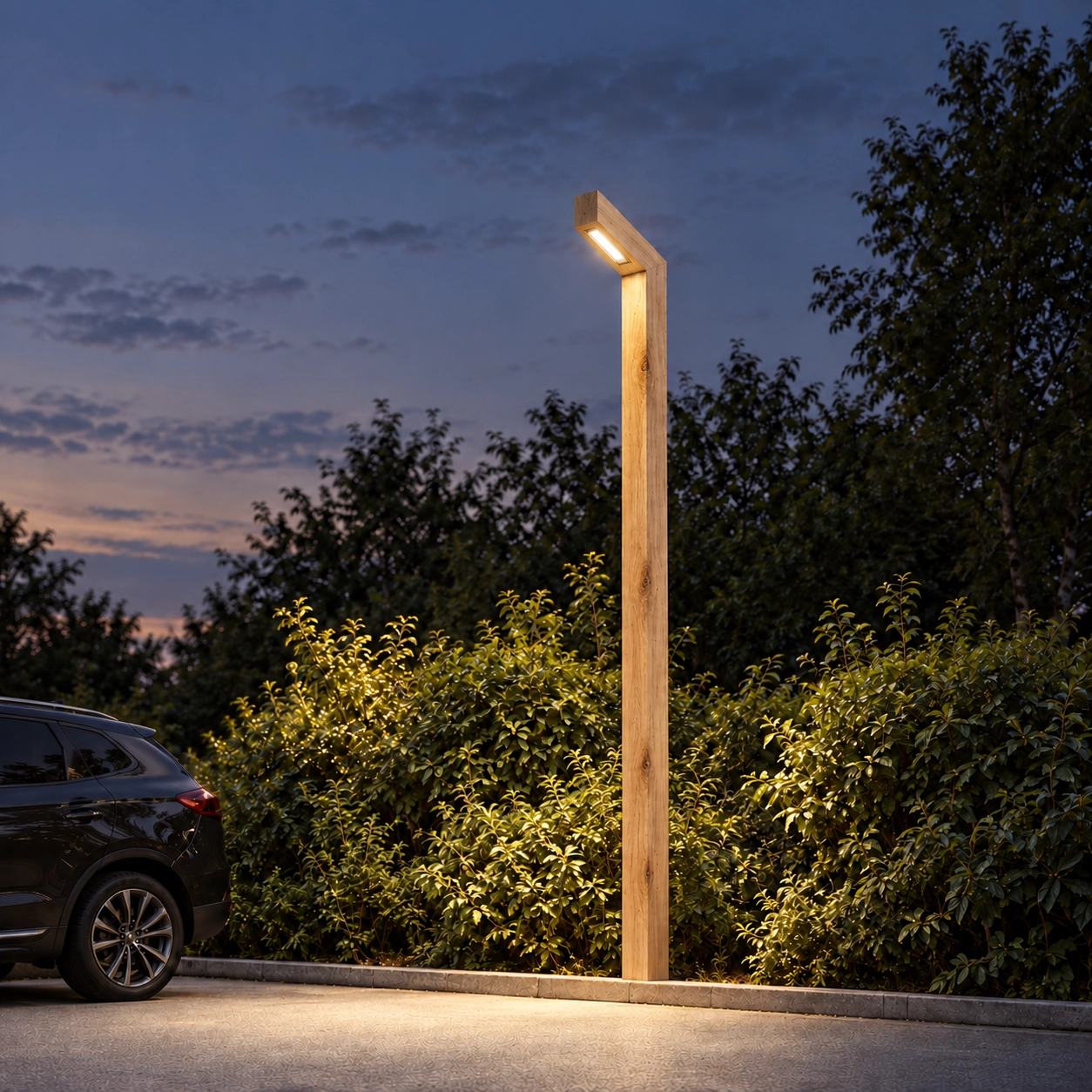 Holzlaterne Stelle Rustikale Kastanie - 3M - 3000K