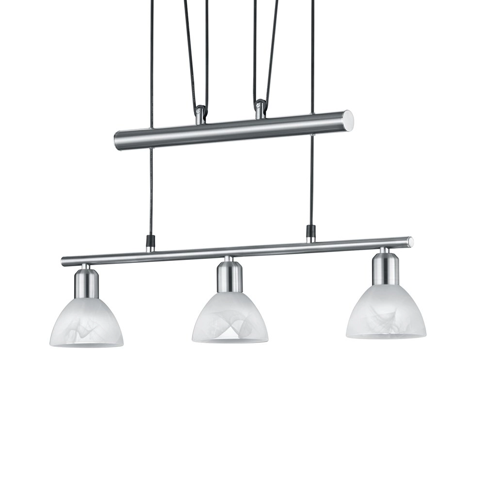 LED Hängelampe Levisto 3-Licht-Nickel Trio 4017807281750