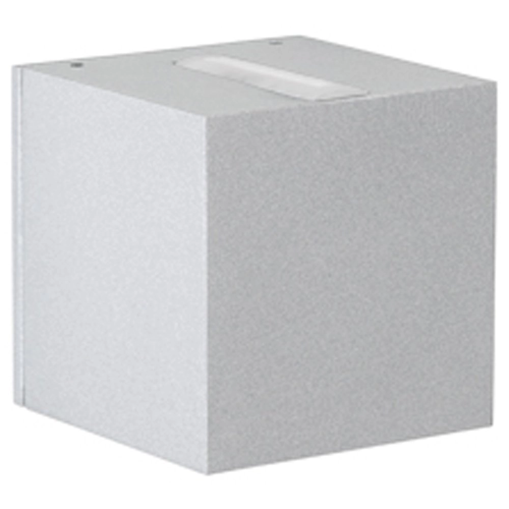 Quadratische LED-Wandleuchte Zenn 10,5 cm - grau