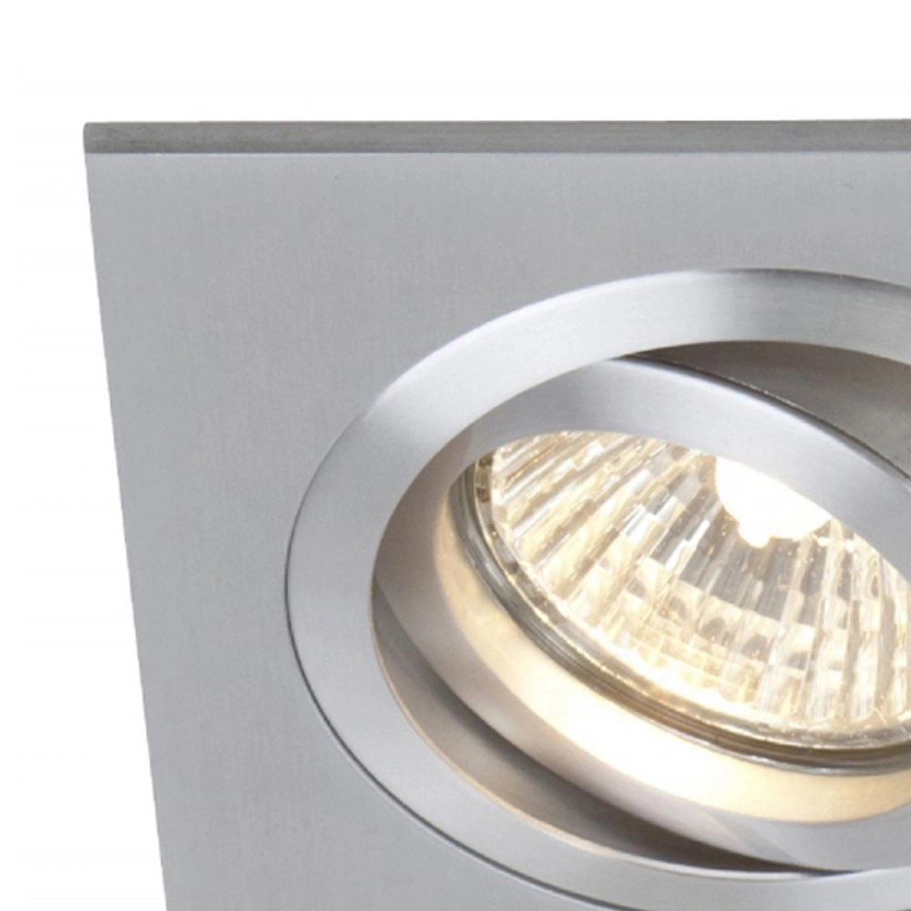 Einbaustrahler Vespo Square 10 cm metallic-grau Steinhauer 8712746091892