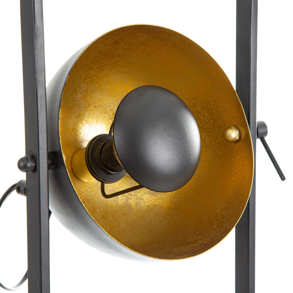 Stehlampe Ole Schwarz mit Gold Globo 9007371519422