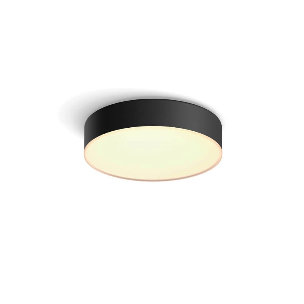 Deckenleuchte Hue Enrave S - White Ambiance Ø 26,1cm schwarz Philips 8718696176429