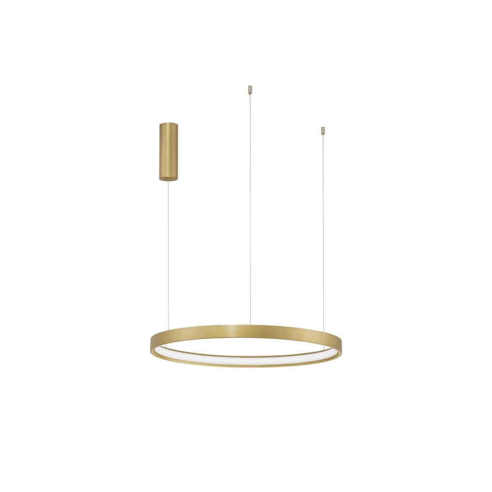Runde Pendelleuchte Perrine gold Ø 60cm Lyora 5212017438447