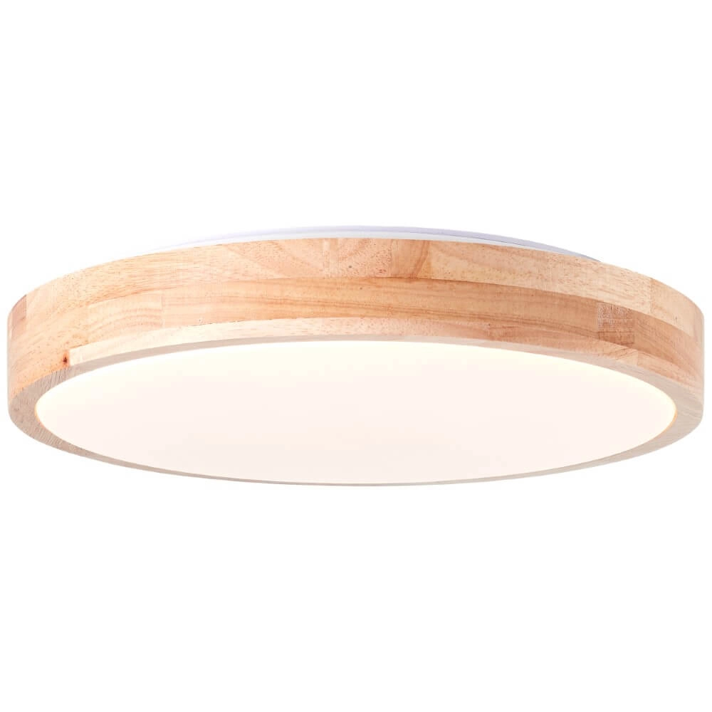 Deckenleuchte Slimline 34cm Holz braun