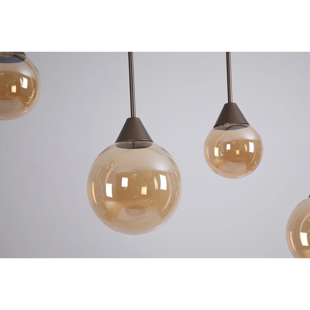 Design-Pendellampe Opux Lux 6-Licht Bronze Gerade Searchlight 5,05342E+12
