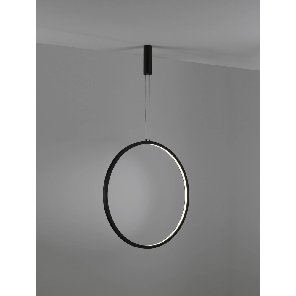 Runde Pendelleuchte Change Ø 80,7cm schwarz Lyora 5212017437310
