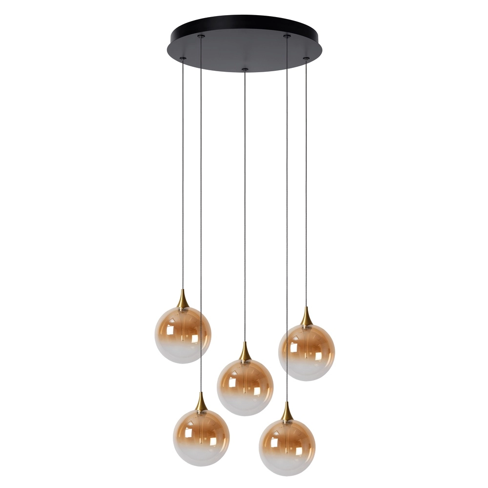 Design-LED-Pendelleuchten Gisela Fading – 5x Ø 16 cm Premium by Lucide 5411212134813