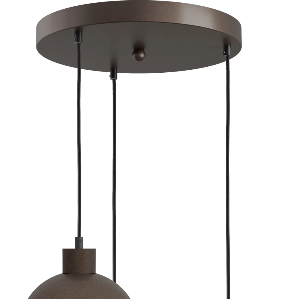 3-Licht Pendellampe Opera Ø 35 cm Kakao Masterlight 8718121424286