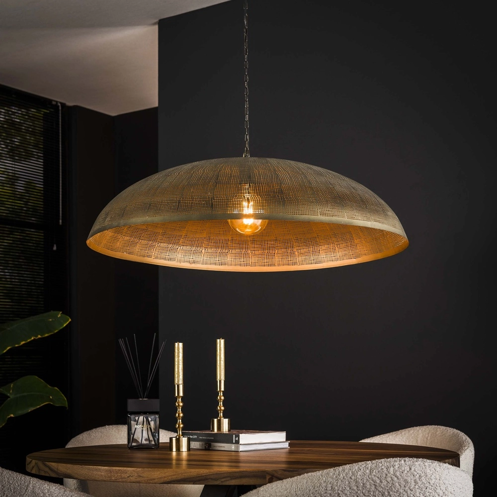 Metallgitter-Pendellicht Cosmic Ø 92 cm – Kupferbronze Lyora 8716803511071
