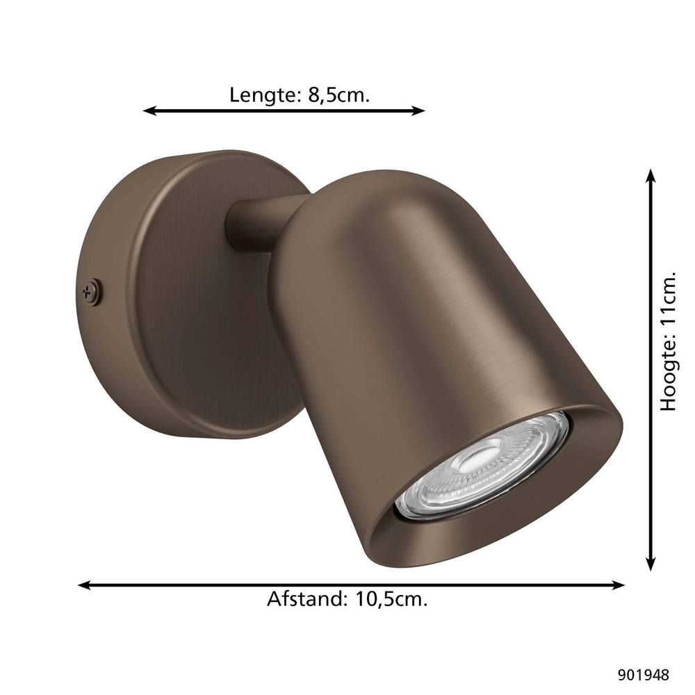 Aufputz-Spot Camaldoli Bronze Eglo 9008606360406