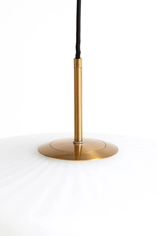 Pendelleuchte Pleat gold mit weiß Ø 40cm Light & Living 8717807687809