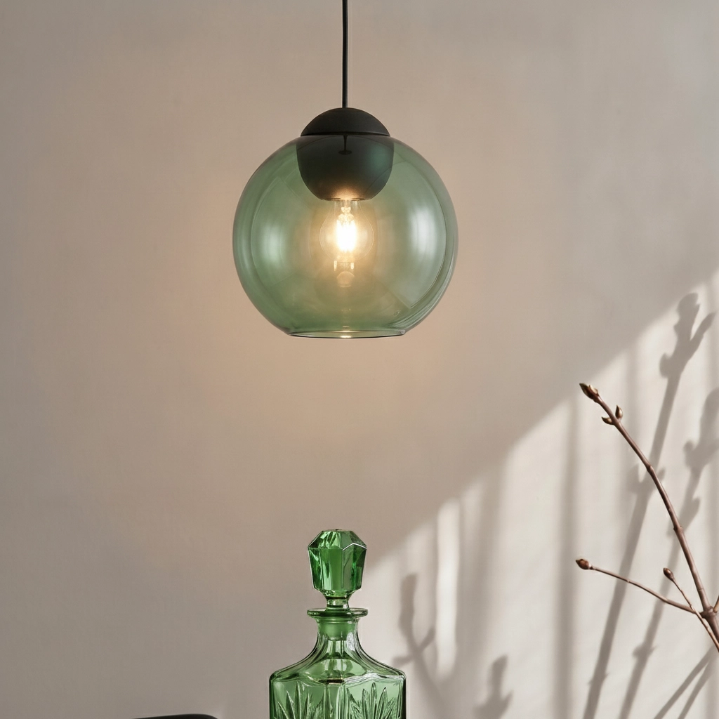 Design-Pendelleuchte Midori Grünes Glas