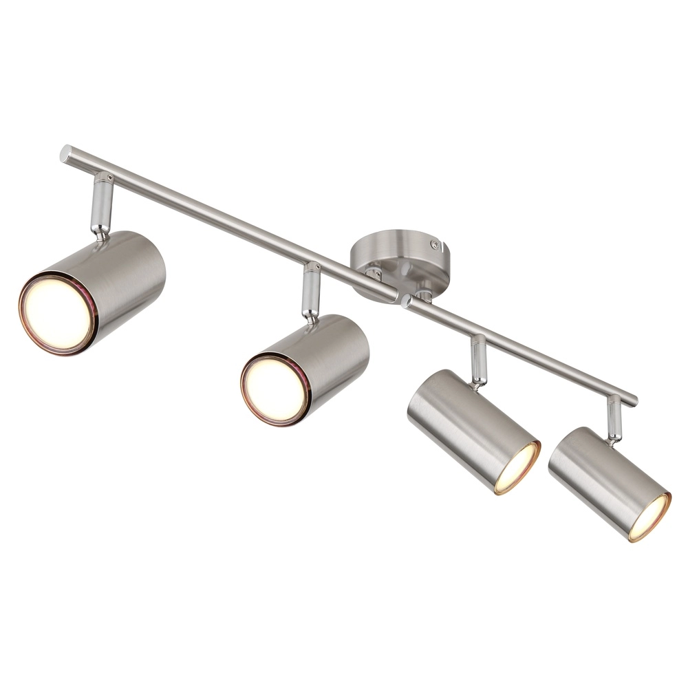 4-Licht Deckenlampe Allvi Nickel