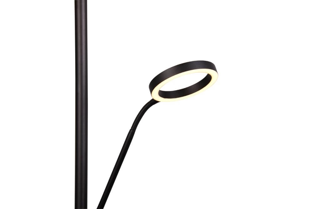 Design-Leselampe Willis Schwarz – 180 cm Trio 4017807618112