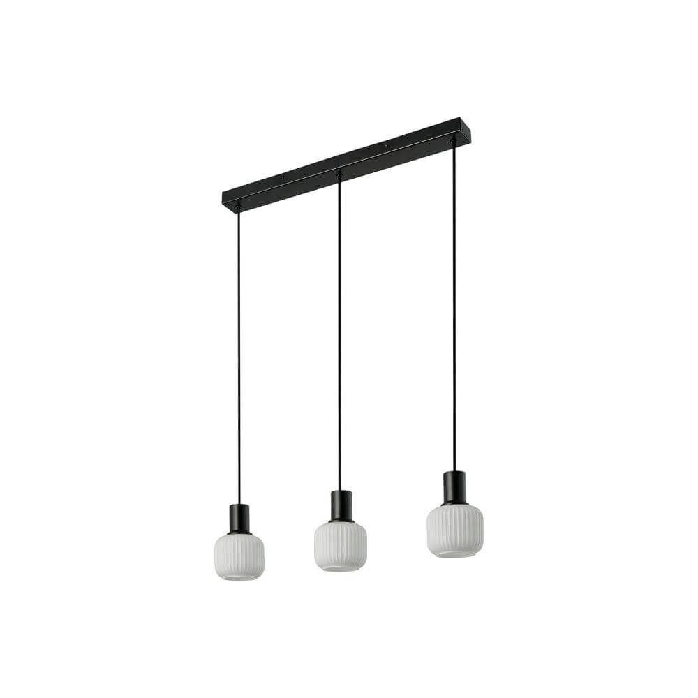 3-flammige Pendelleuchte Milford Schwarz-Weiß Nordlux 5704924018671