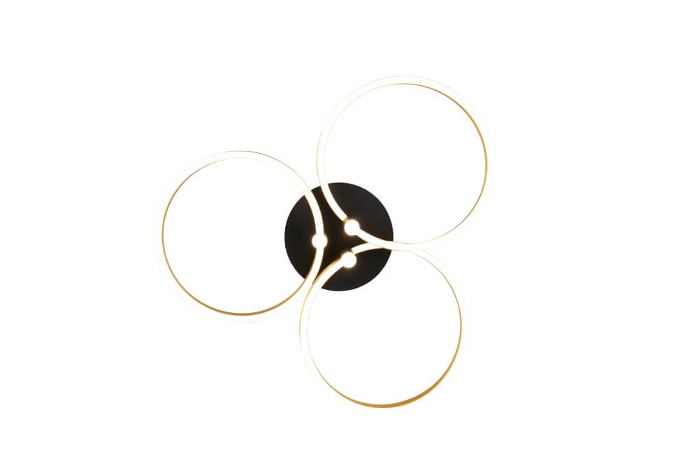 Geschwungene LED-Deckenleuchte Caruso Gold - Ø 65,5 cm Trio 4017807612967
