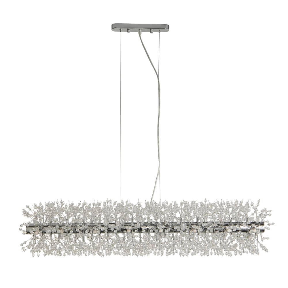 Design-Hängelampe Sunburst 1m Chrom Searchlight 5053423250755