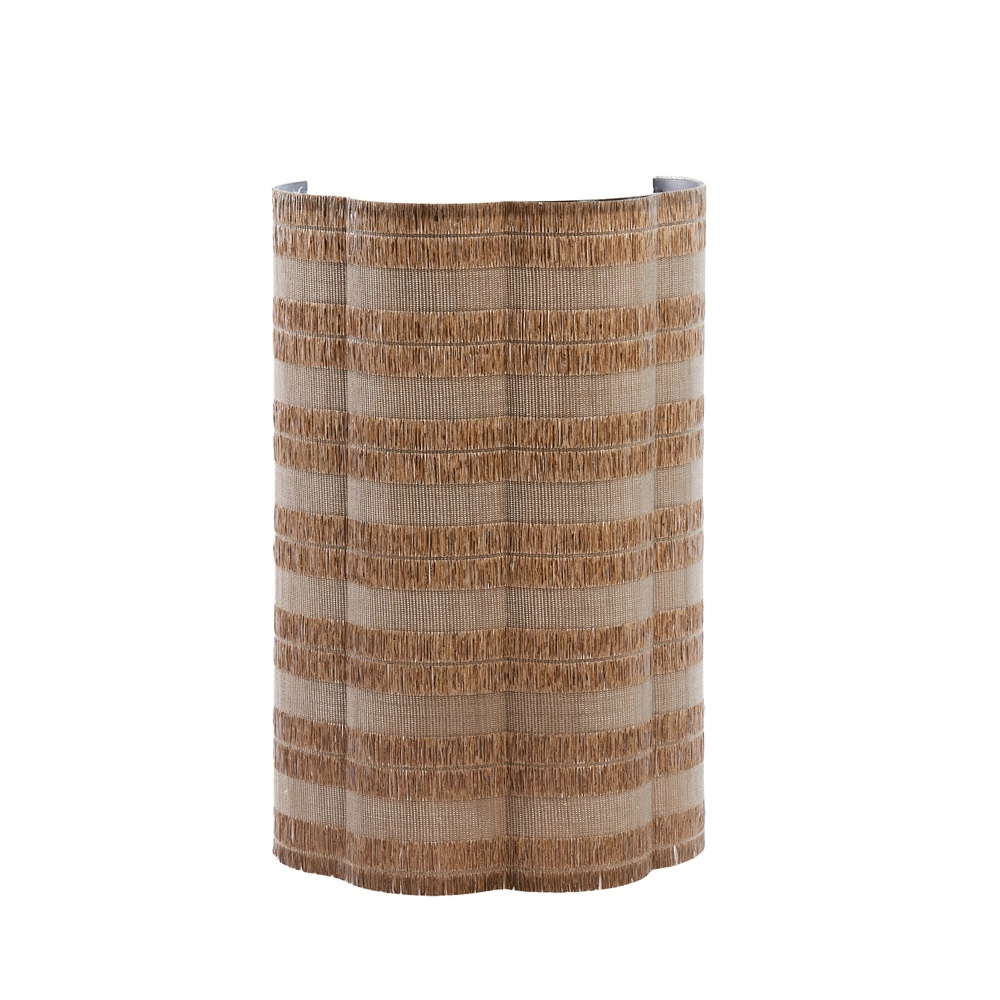 Japandi Wandlampe Verdantia 40 cm – Raffia natürlich
