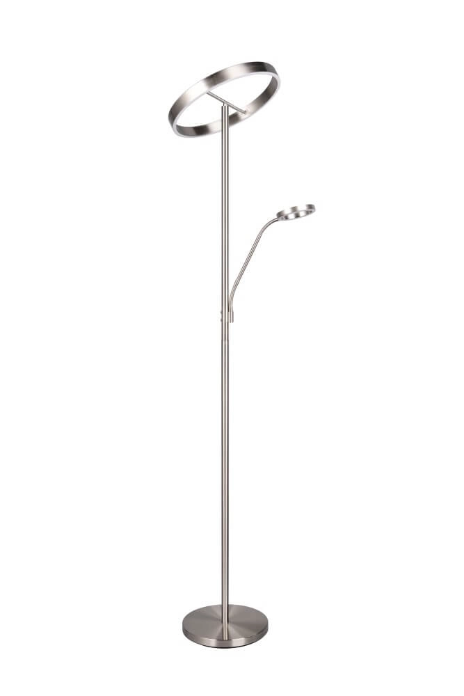 Design-Leselampe Willis Edelstahl – 180 cm Trio 4017807618129